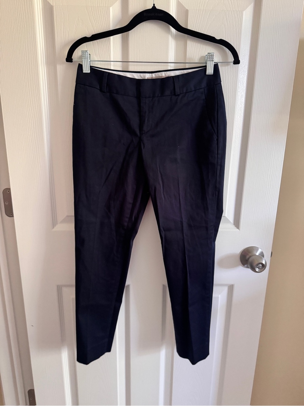 Banana Republic Petite Hampton Navy Cropped Ankle Pants- NWT 00P - Picture 2 of 4